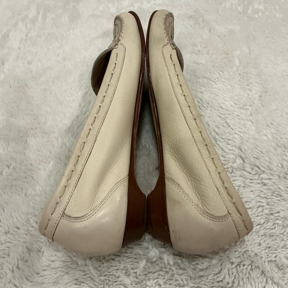 Cole Haan Cream Leather Tassel Loafers 10B - Picture 4 of 6